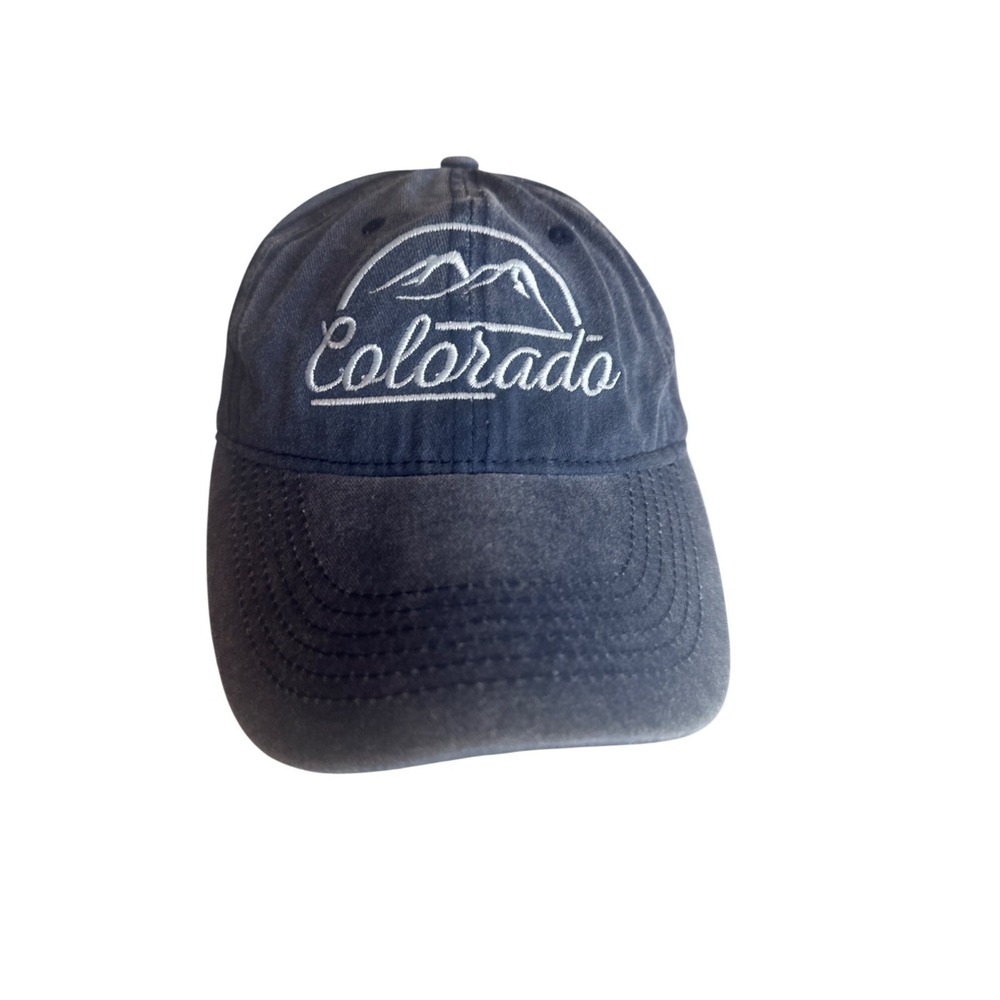 Colorado Embroidered Navy Blue Adjustable Cap